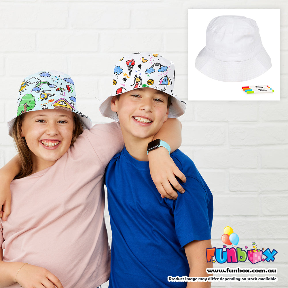 Colour-In Sun Smart Bucket Hat