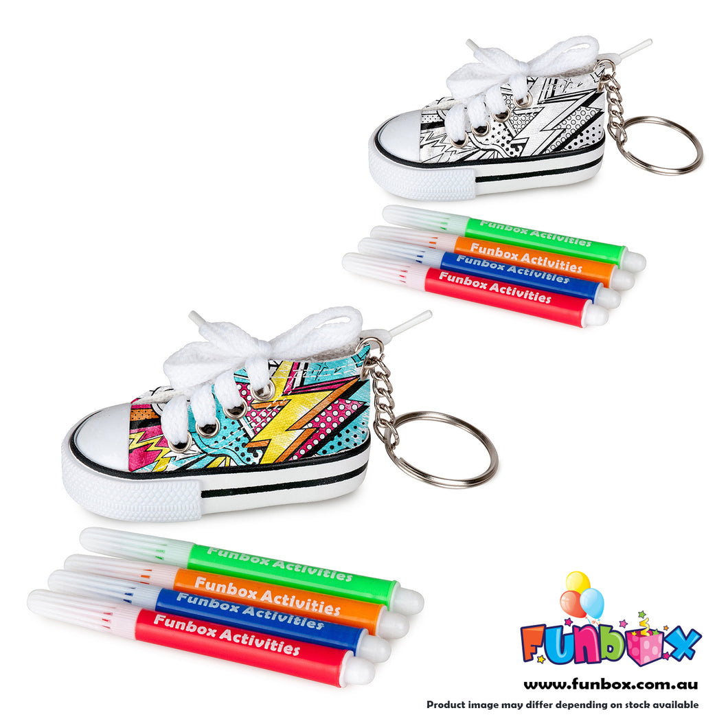 Pre-Order! Shoe Colour-In Keyring - New Design!