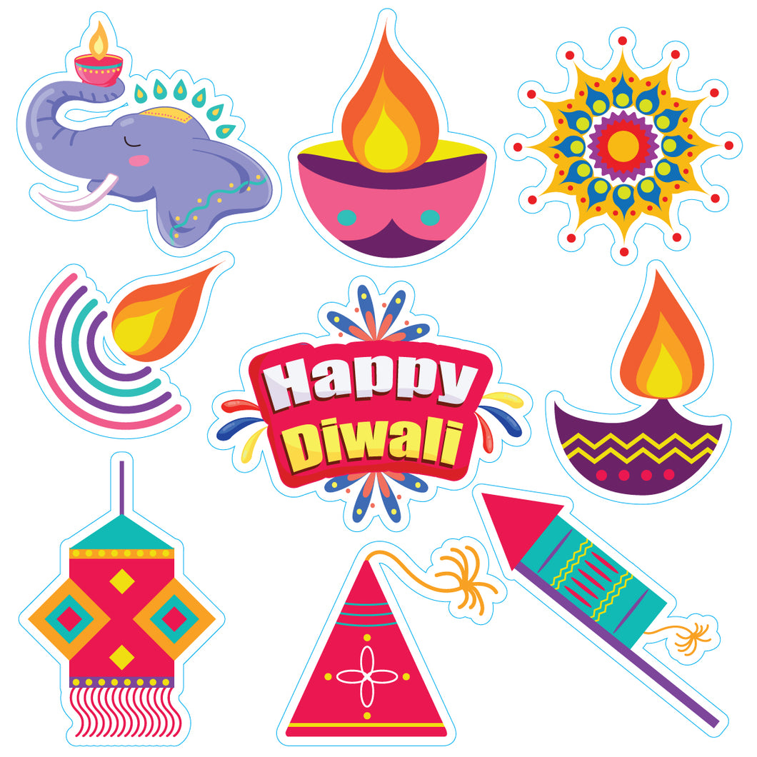 Diwali Sticker Sheets- Pack of 50