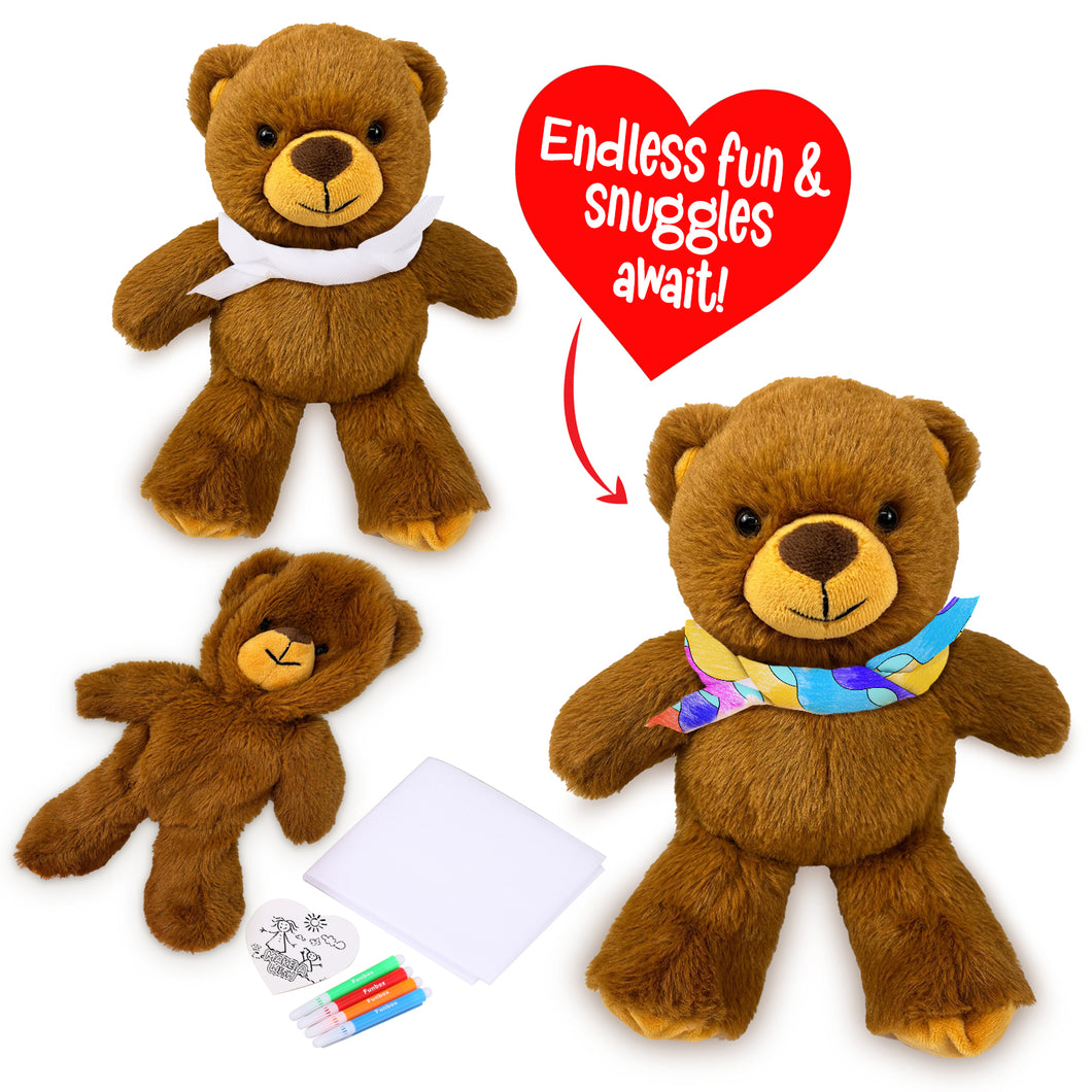 New! Teddy Bear Stuffem with Bandana