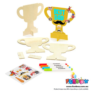 DIY Best Dad Wooden Trophy Kit- Perfect for Fathers Day!