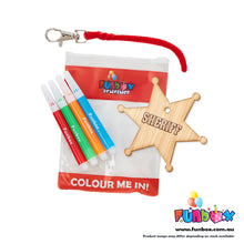 Load image into Gallery viewer, Howdy, Partner! Sheriff Bag Tag DIY Fun Kit!