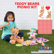 Load image into Gallery viewer, Teddy Bears Picnic Kit (with Fluffy Teddy Stuffem)