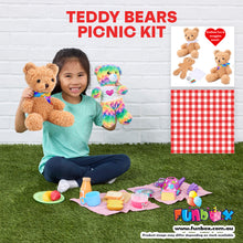 Load image into Gallery viewer, Teddy Bears Picnic Kit (with Fluffy Teddy Stuffem)