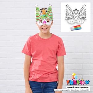 Christmas Tree Colour-In Mask