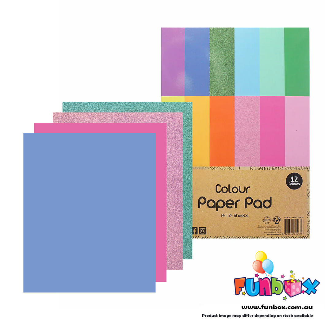 Glitter Craft Paper Pad - Cut It, Fold It, Create It!