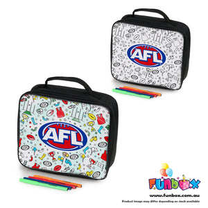 Pre-Order! AFL Colour-In Lunch Box