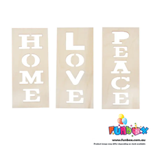 Load image into Gallery viewer, Heartfelt Wooden Signs -  Love, Peace &amp; A Touch of Charm!