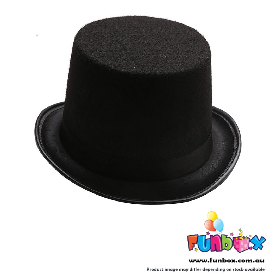 New! Black Foam Top Hat - 20-Pack