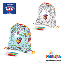 Load image into Gallery viewer, AFL Licensed BRISBANE LIONS FC Drawstring Bag - COMING SOON!