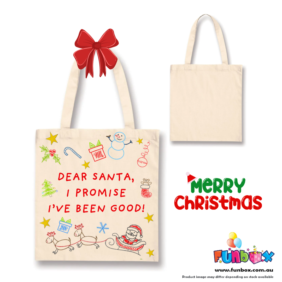 Design Your Own Christmas Tote Bag (Canvas Cotton Blend)