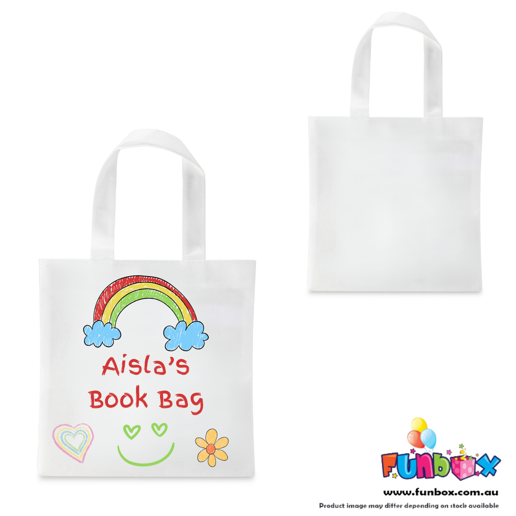 Plain White Colour-In Tote Bag (without markers)