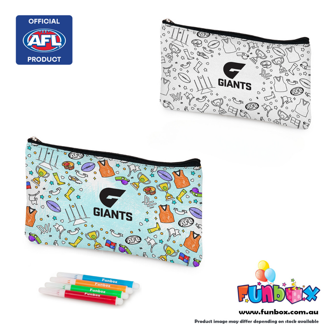 AFL Licensed GWS GIANTS FC Pencil Case