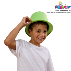 New! Green Foam Top Hat - 20-Pack