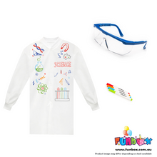 Load image into Gallery viewer, Kid&#39;s Lab Coat &amp; Safety Glasses Bundle