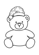 Load image into Gallery viewer, Colour In Pyjama Bear - FREE Printable Activity