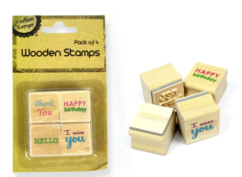 Wooden Greeting Stamps - Say It With Style!