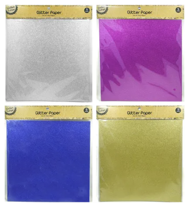 Crafty Glitter Paper - Shine Bright, Craft Right!