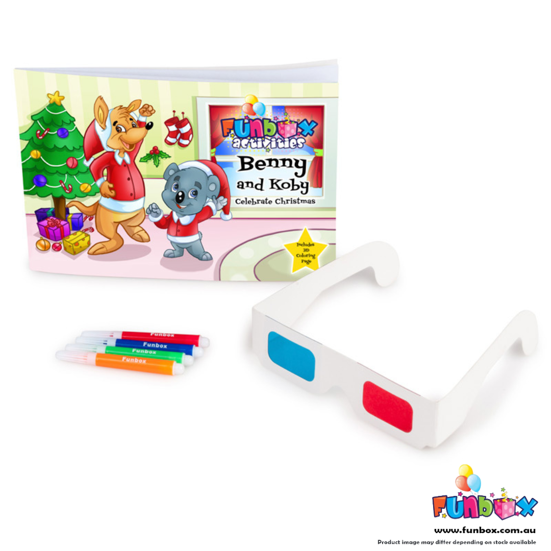 Christmas 3D Activity Book (with markers)