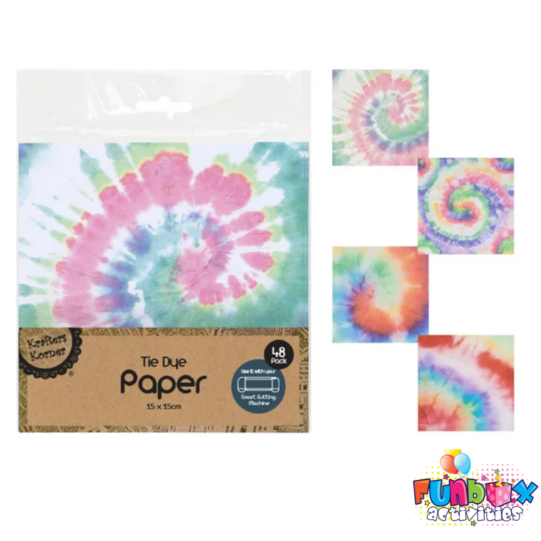 Tie Dye Paper 48-Pack