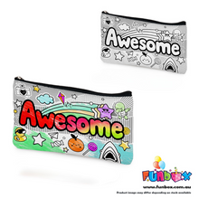 Load image into Gallery viewer, Colour-In Awesome Pencil Case (New design)