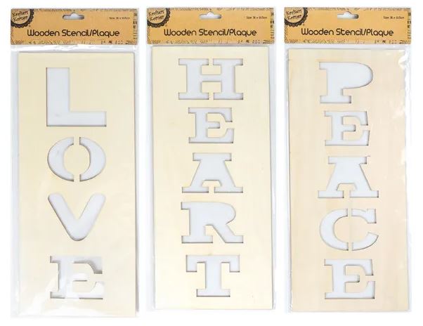 Heartfelt Wooden Signs -  Love, Peace & A Touch of Charm!