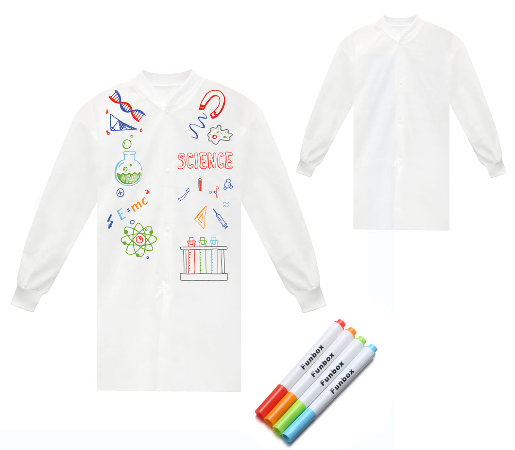 DIY Kids Lab Coat (One size fits most - Ages 3-12)